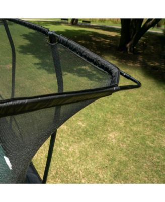 Pro-Series Rectangular Trampoline 10ft x 18ft - Double the Springs, Patented V-shaped Spring Arrangement, Comfort Weave Jumping Surface