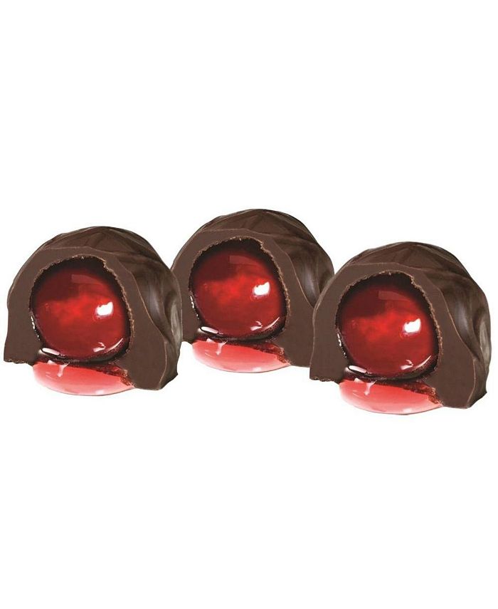 Andy Anand Belgian Dark Chocolate Cherry Cordials – 48 Pcs Vegan Gift Box