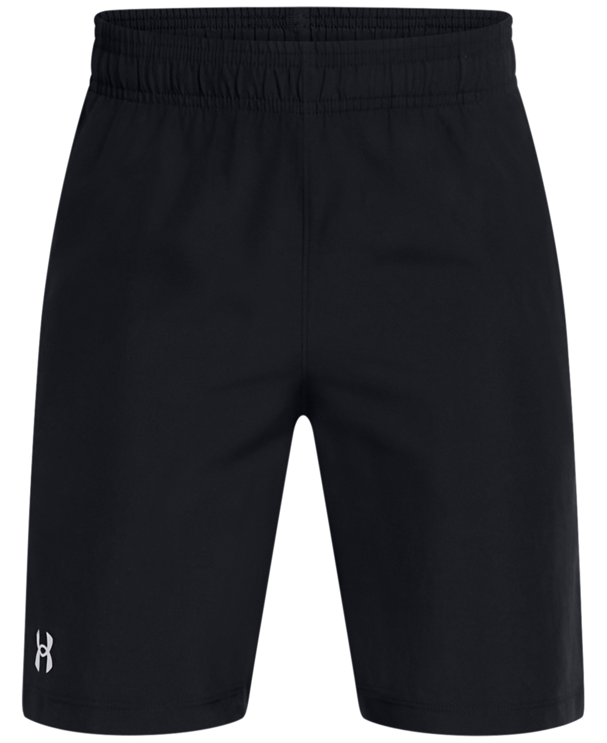 Under Armour Big Boys Woven Drawcord Shorts In Black,white