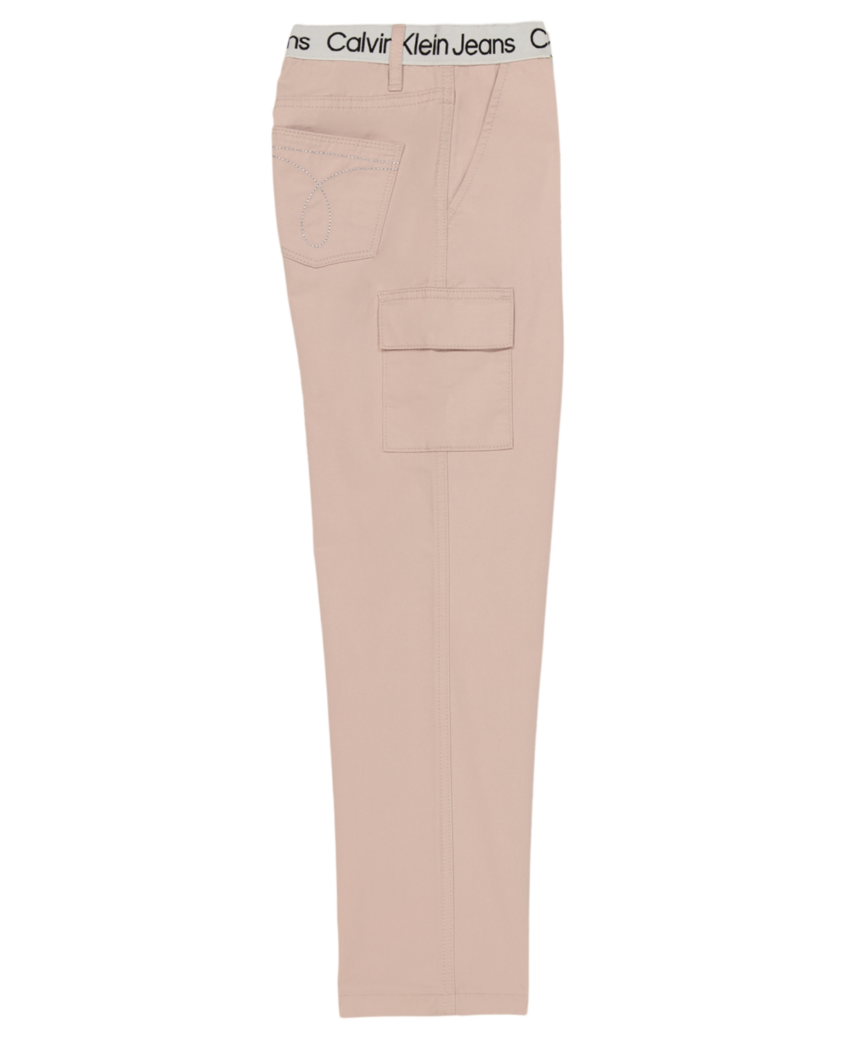 Calvin Klein Big Girls Wide-Leg Twill Cargo Pants