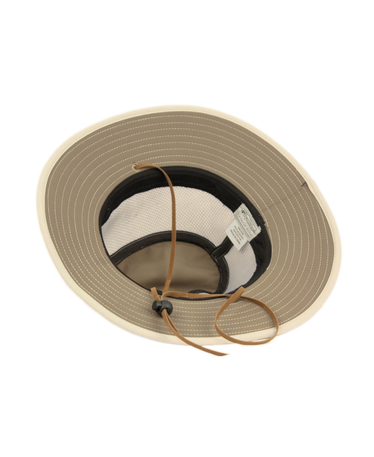 Angela & William Outdoor Safari Mesh Sun Hat With Chin Cord In Khaki
