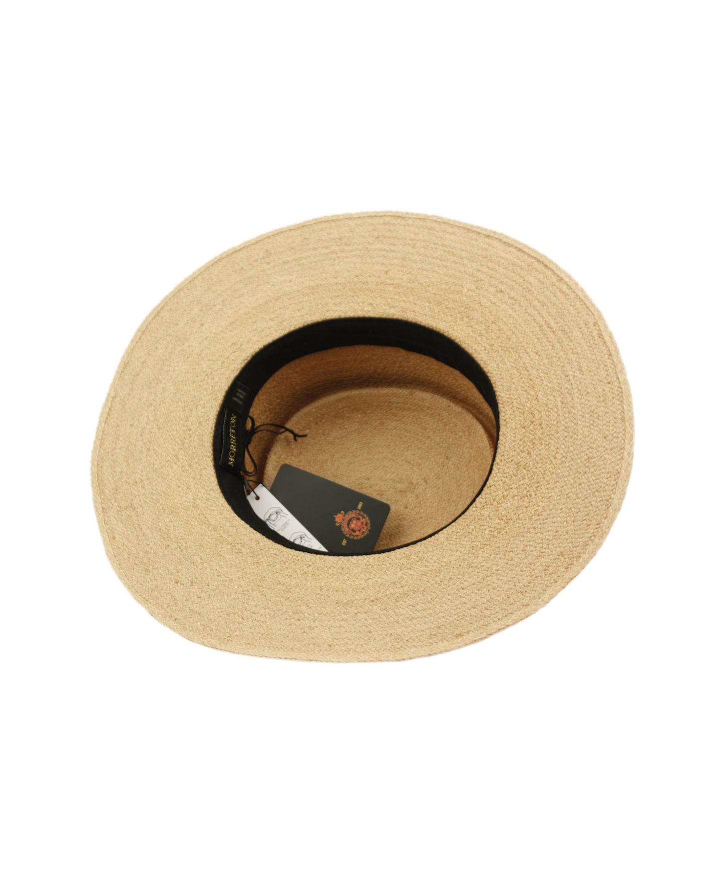 Женский головной убор Angela & William Wide Flat Brim Straw Pork Pie Hat, цвет: Натуральный — фото 4