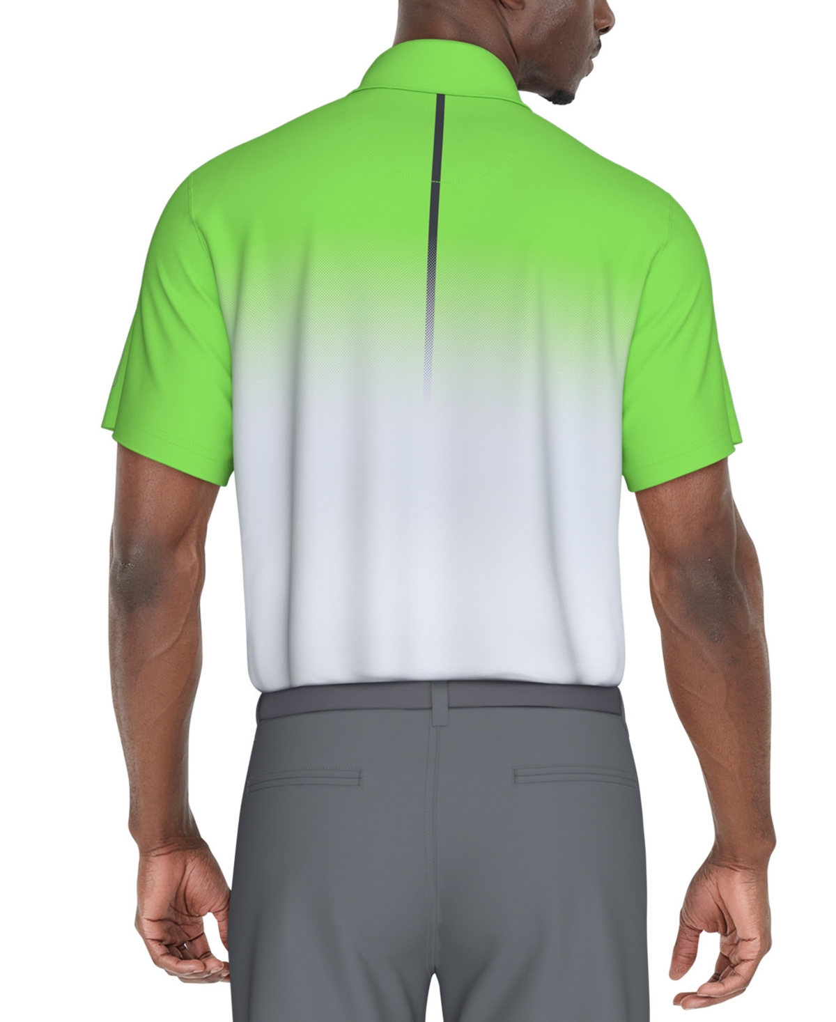 Pga Tour Men's Classic-Fit Stretch Performance Ombre Golf Polo Shirt