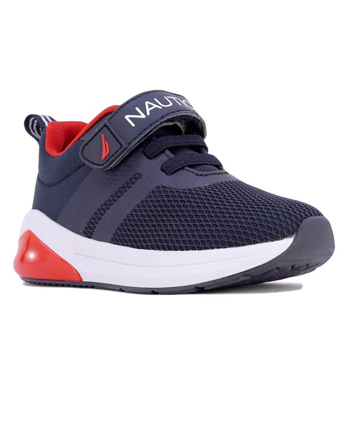 Nautica Girls' Towhee Sneakers - Black/Pink Toddler Shoes With Strap Closure, Cushioned Footbed & Non-Slip Sole (Size 10 Toddler) - View #7