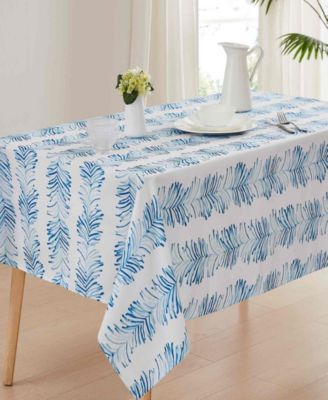 Seagrass Stripe Water-Resistant Indoor and Outdoor Tablecloth, 60" x 84" Rectangle