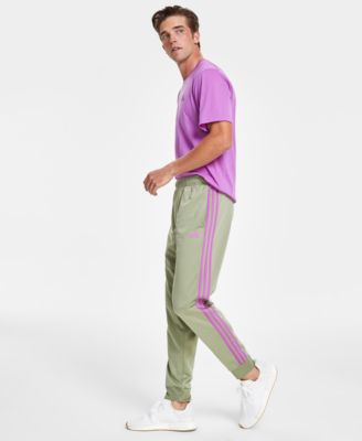 adidas Men's Essentials Warm-Up Tricot Tapered 3-Stripes Track Pants