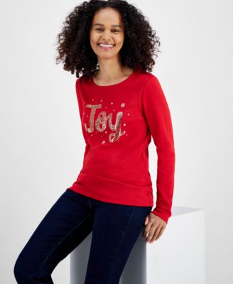 Macy's holiday womens tops on sale