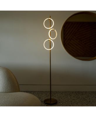 Saturn 66" LED Tree Floor Lamp with 3 Removeable Light Rings