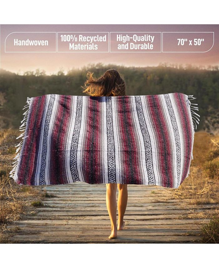 Zulay Kitchen Authentic Extra Large Mexican Blanket Macy's