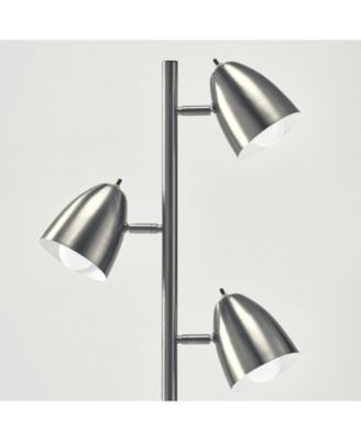 Jacob 64" LED Tree Floor Lamp with 3 Rotating Adjustable Heads