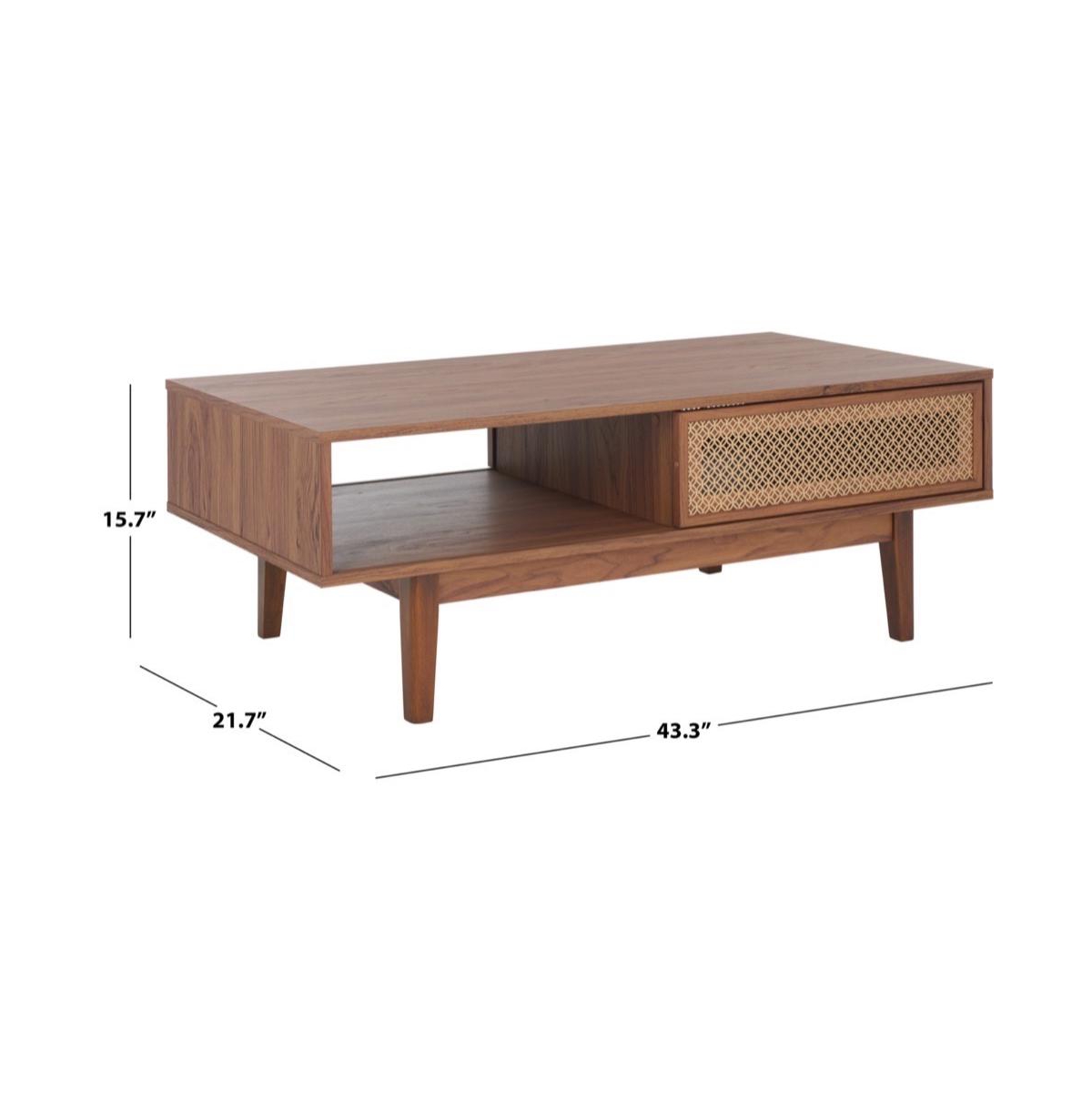 Safavieh Ceu 2 Door Coffee Table - gold