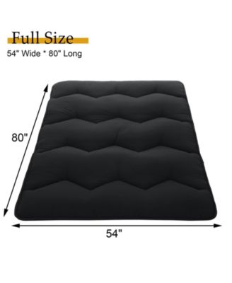 Futon Mattress Full Size, Floor Mattress Pad Portable Dorm Sleeping Pad, 54"x 80"