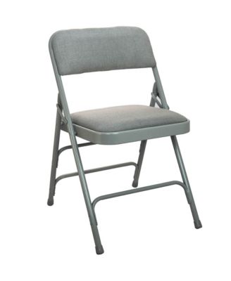 1-pack Metal Frame + Fabric Padded Seat + Folding Chair