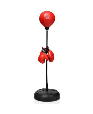 Adjustable Height Punching Bag with Stand Plus Boxing Gloves for Both Adults and Kids