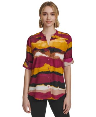 Macy's calvin klein womens blouses online