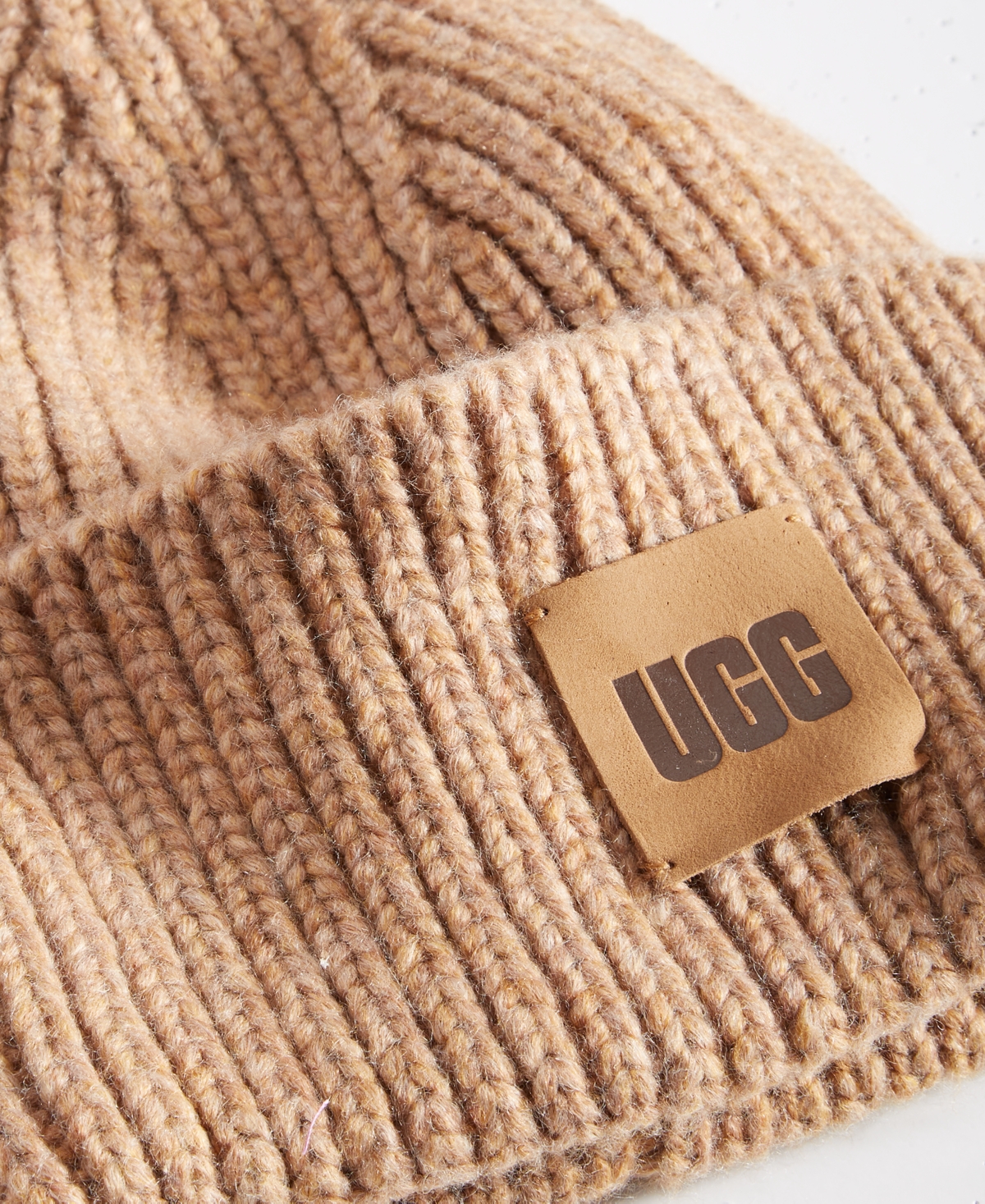 Ugg Women's Chunky Rib-Knit Logo-Patch Beanie