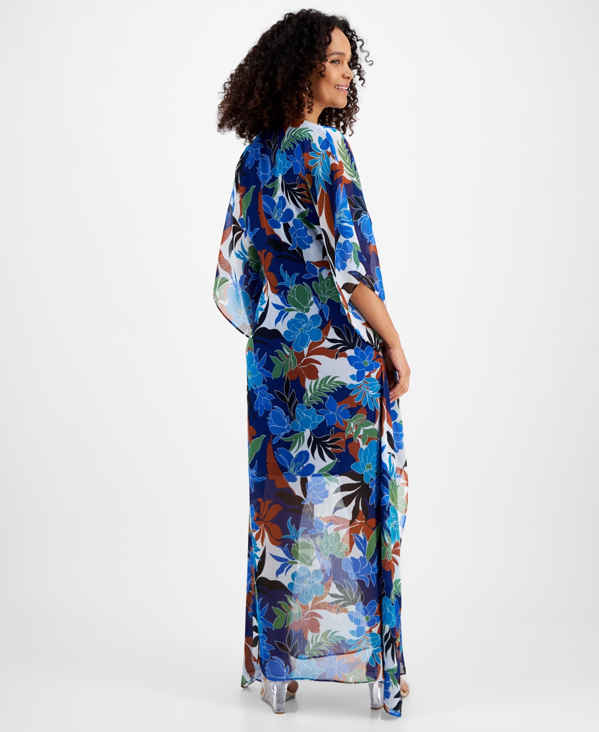 I.n.c. International Concepts Women's Floral-Print Kaftan Dress, Created for Macy's