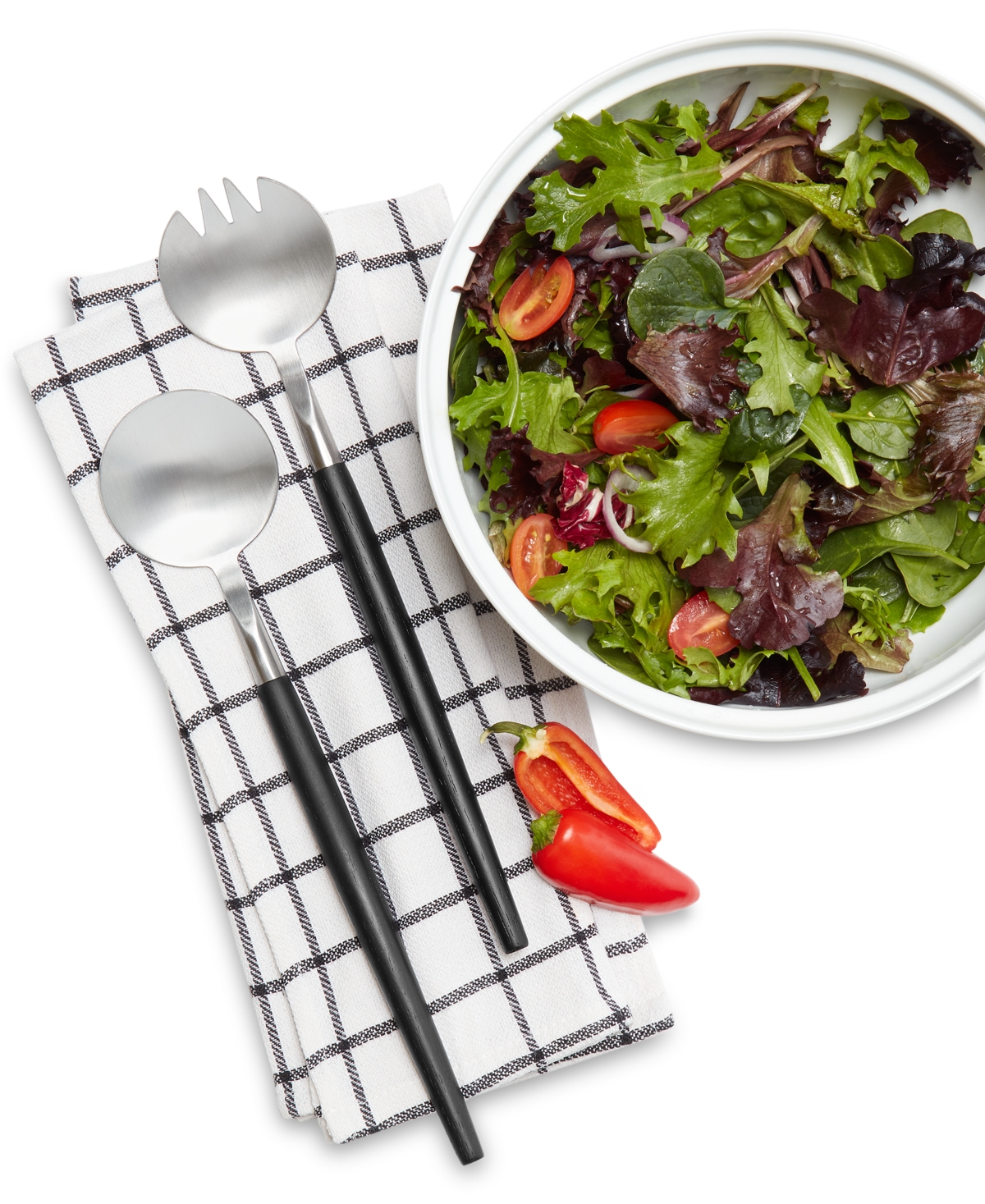 The Cellar 2-pc. Wood & Metal Salad Server Set, Exclusively At Macy's In No Color