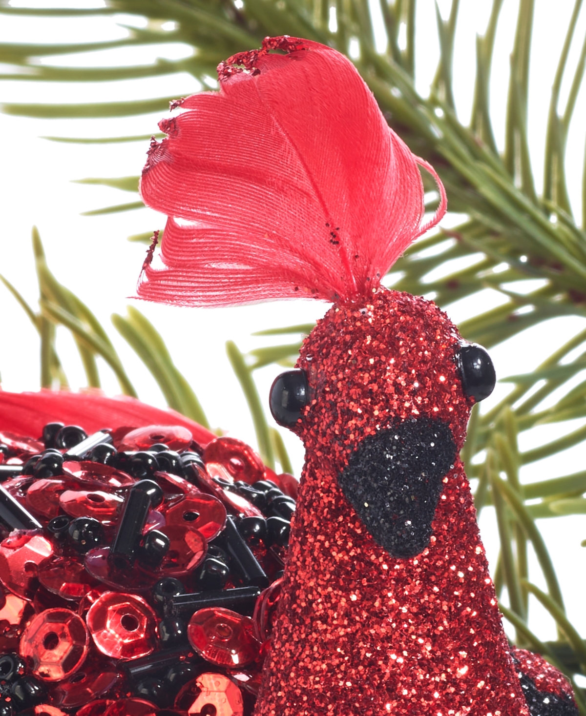 Holiday Lane Royal Holiday Red Peacock With Feather Ornament, Exclusively At Macy's In No Color