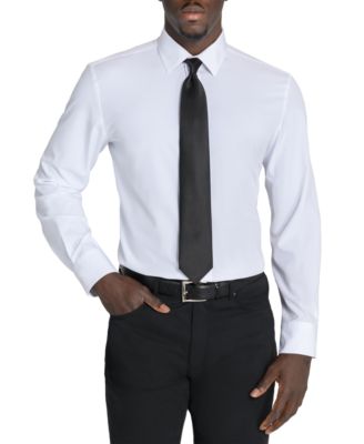 Men's Classic Extra-Long Solid Black Tie