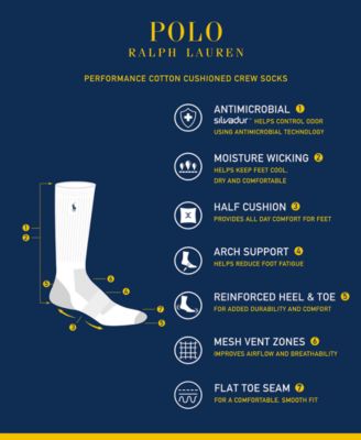 Men's 6-Pk. Athletic Club 1967 Crew Socks 