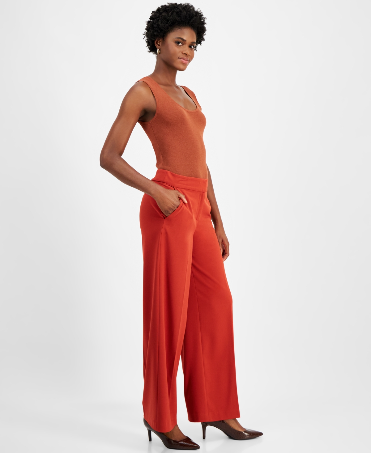 Tahari Asl Wide-Leg Pants