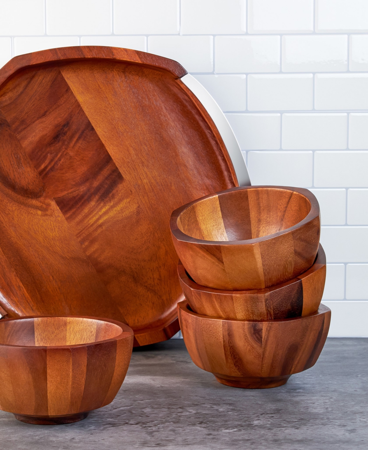 Nambe Billow Individual Salad Bowl, Set Of 4 In Brown