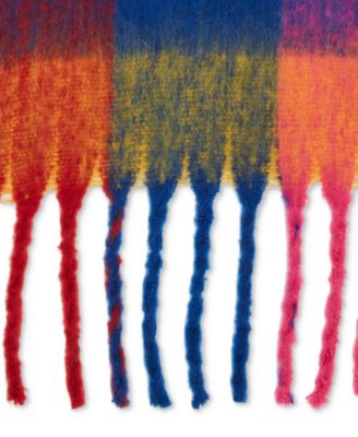 Women's Brushed Plaid Blanket Wrap Scarf