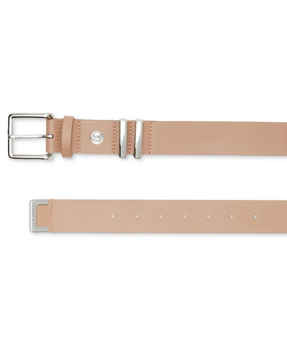 Steve Madden Women's Textured Double-Keeper Belt