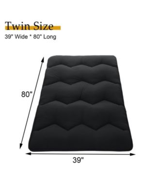 Futon Mattress Floor Mattress Pad Portable Dorm Sleeping Pad, Twin Size
