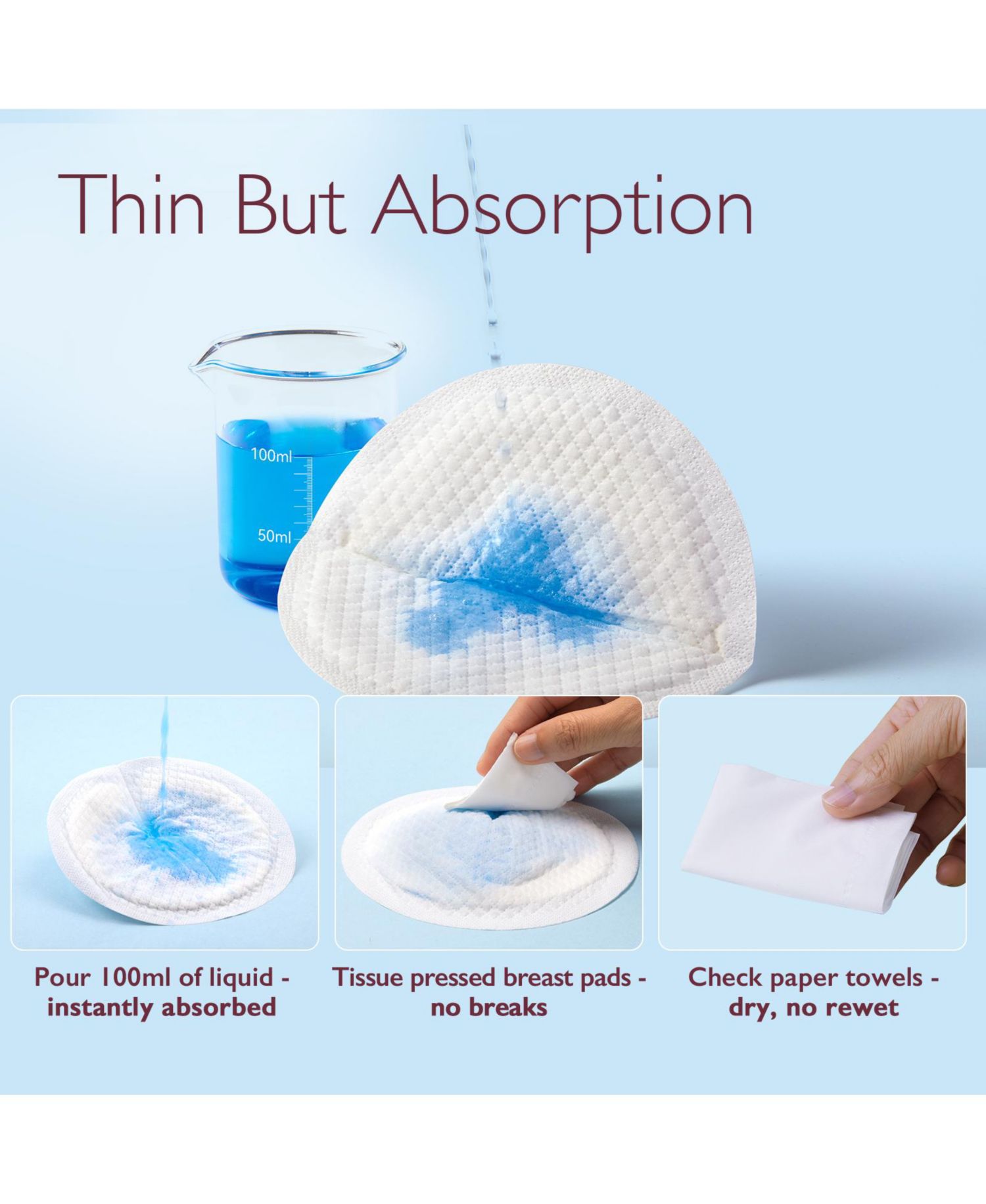 Ultra-Thin Disposable Nursing Pads 120 Count