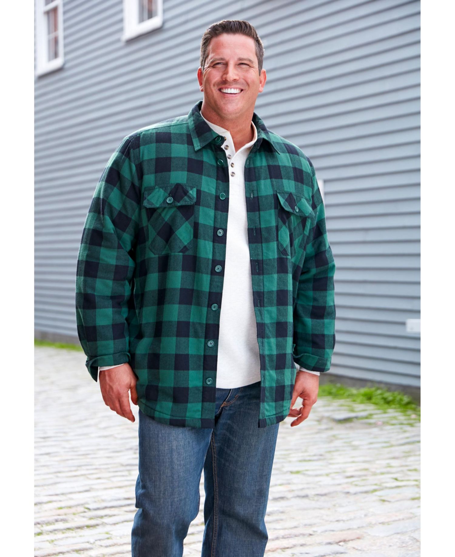 Men's Fleece Sherpa Shirt Jacket