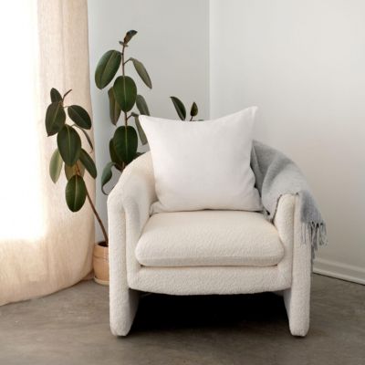 20" x 20" French Linen Pillow with Removable Sham