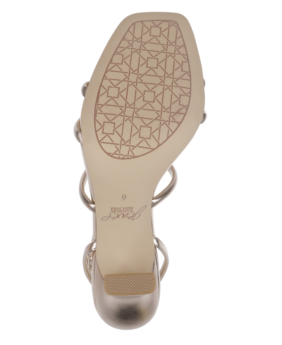 Jewel Badgley Mischka Kiyomi Ankle Strap Sandal In Rose Gold Metallic