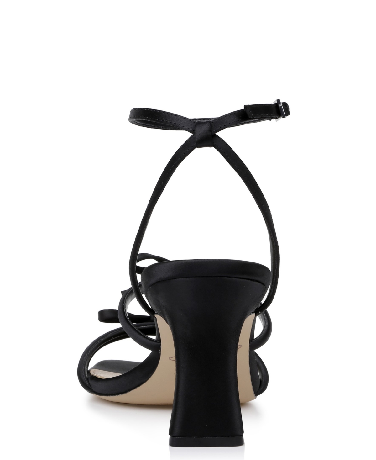 Jewel Badgley Mischka Kiyomi Dress Evening Sandal In Black Satin