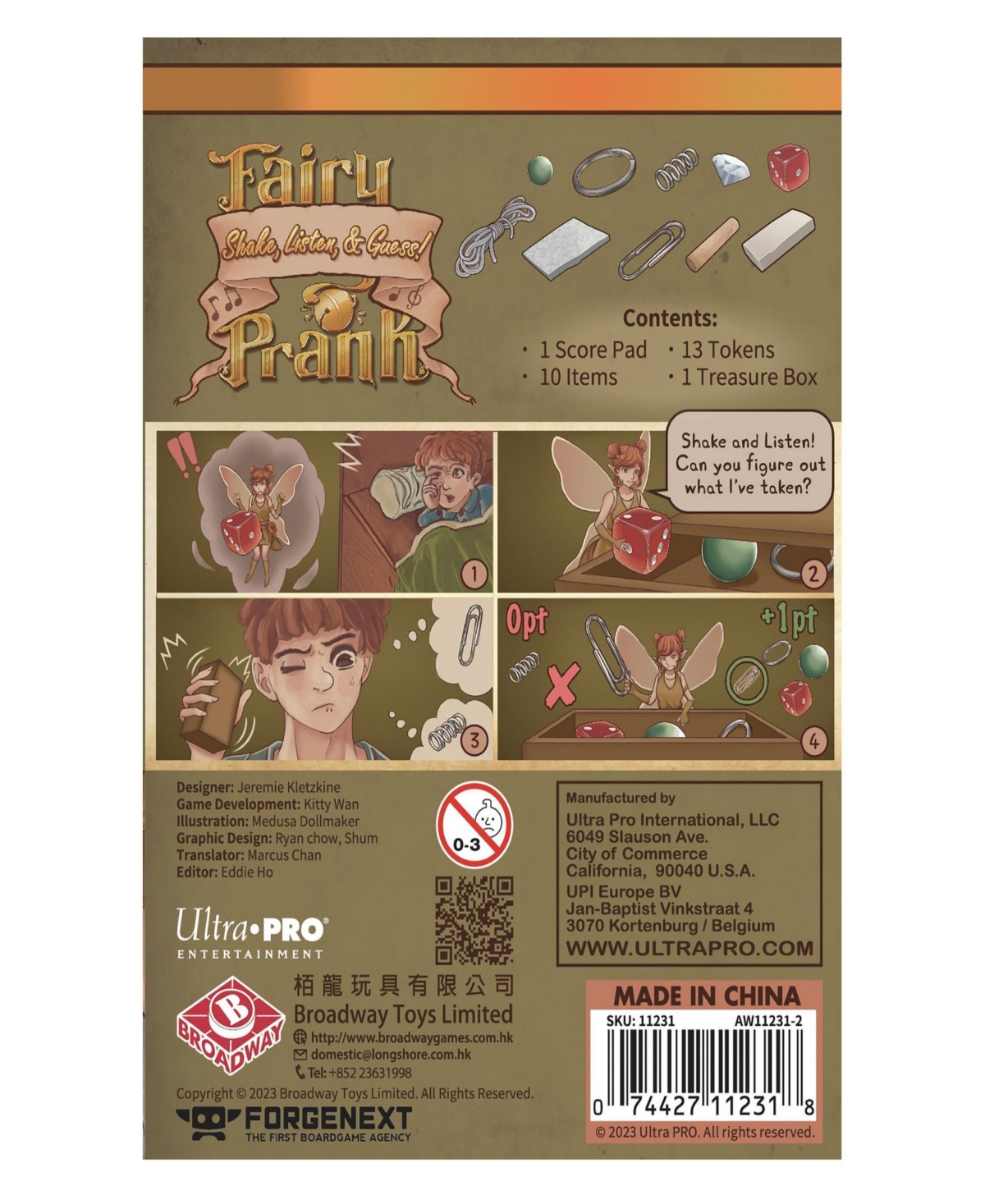 Ultra Pro Fairy Prank Family Game In Multi