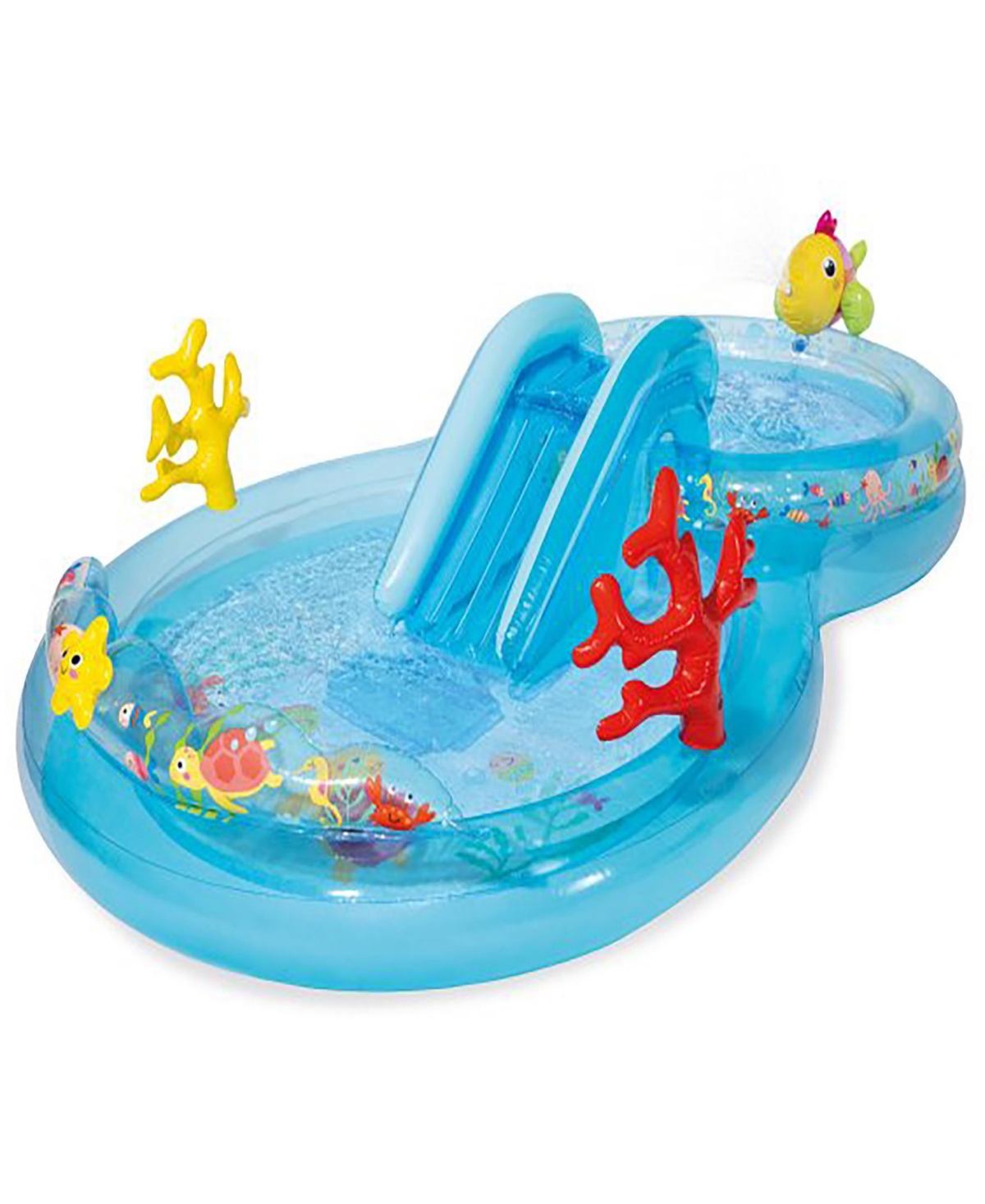 Intex Under The Sea Inflatable Play Center Water Slide In Multi