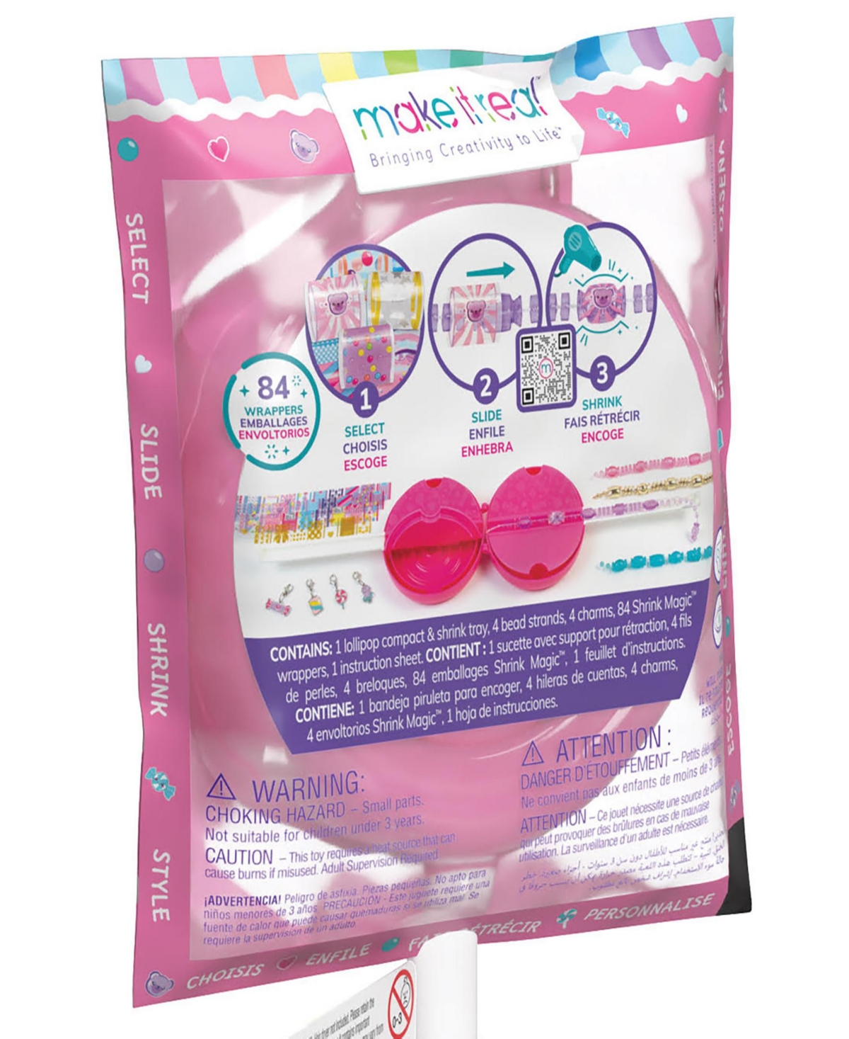 Make It Real Shrink Magic Sweet Sour Lollipop Bracelet Kits In Multi