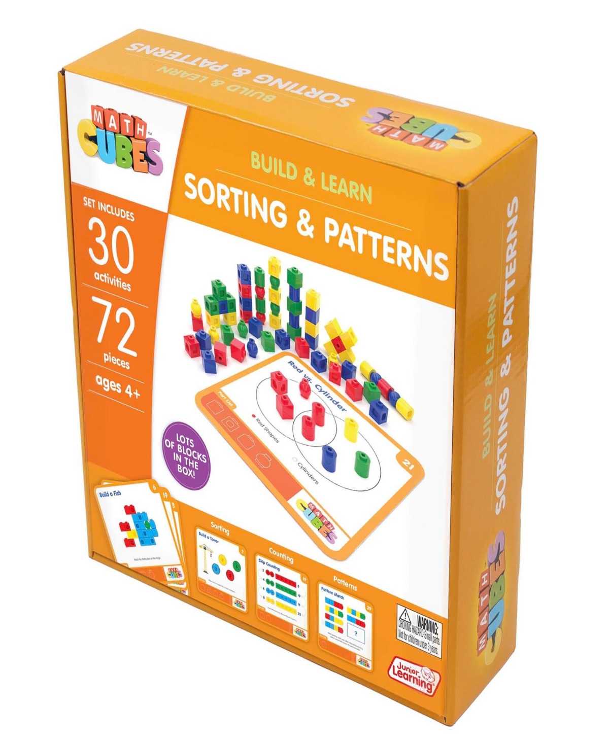 Junior Learning Mathcubes - Sorting Patterns Activity Set