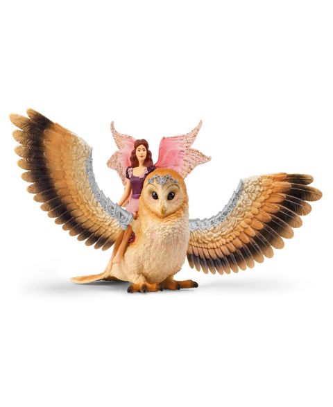 Детский игровой набор Schleich Bayala Fairy In Flight On Glam-Owl Playset