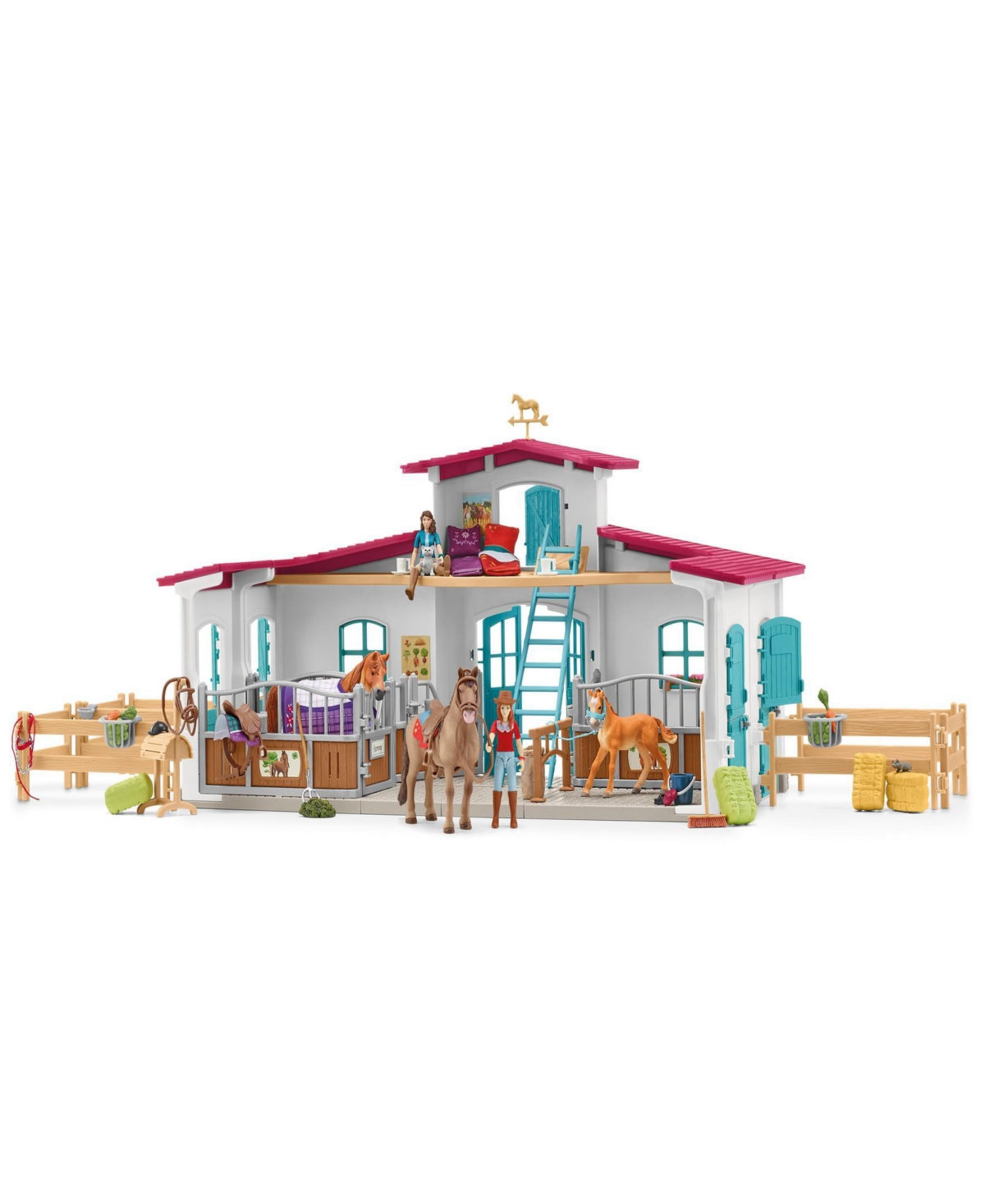 Schleich Horse Club Lakeside Riding Center Playset In Multi