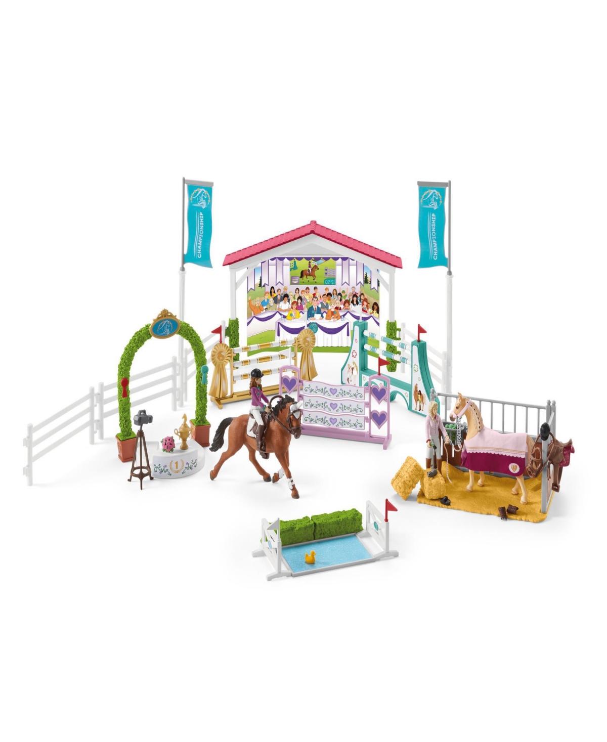 Schleich Horse Club Friendship Horse Tournament Playset In Multi