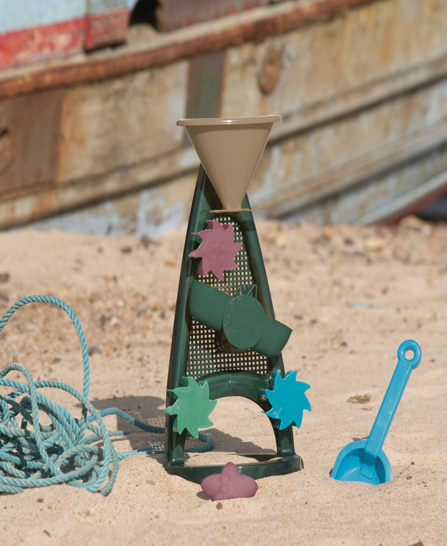 Детские игрушки Dantoy Blue Marine Sand Water Mill, Dishwasher Safe, 3-Piece Set, Ages 2+ — фото 3