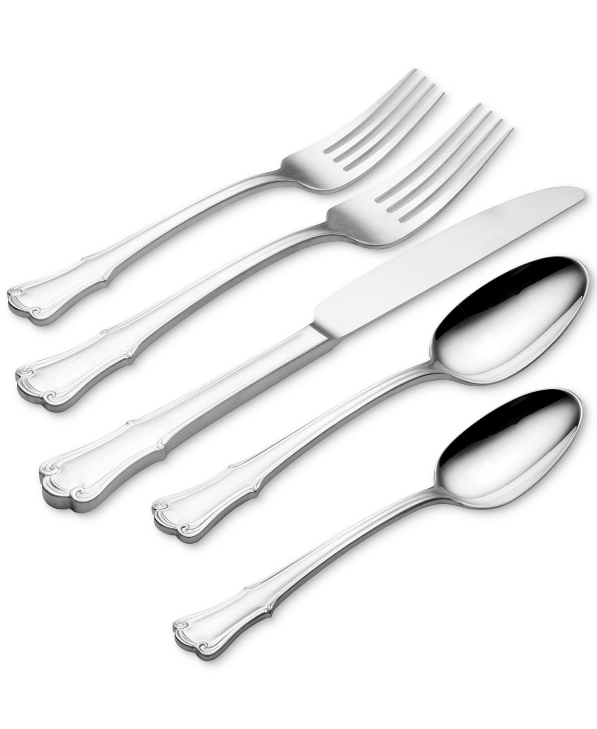 Oneida James Street Mirror 20 Piece Flatware Set In Stainless
