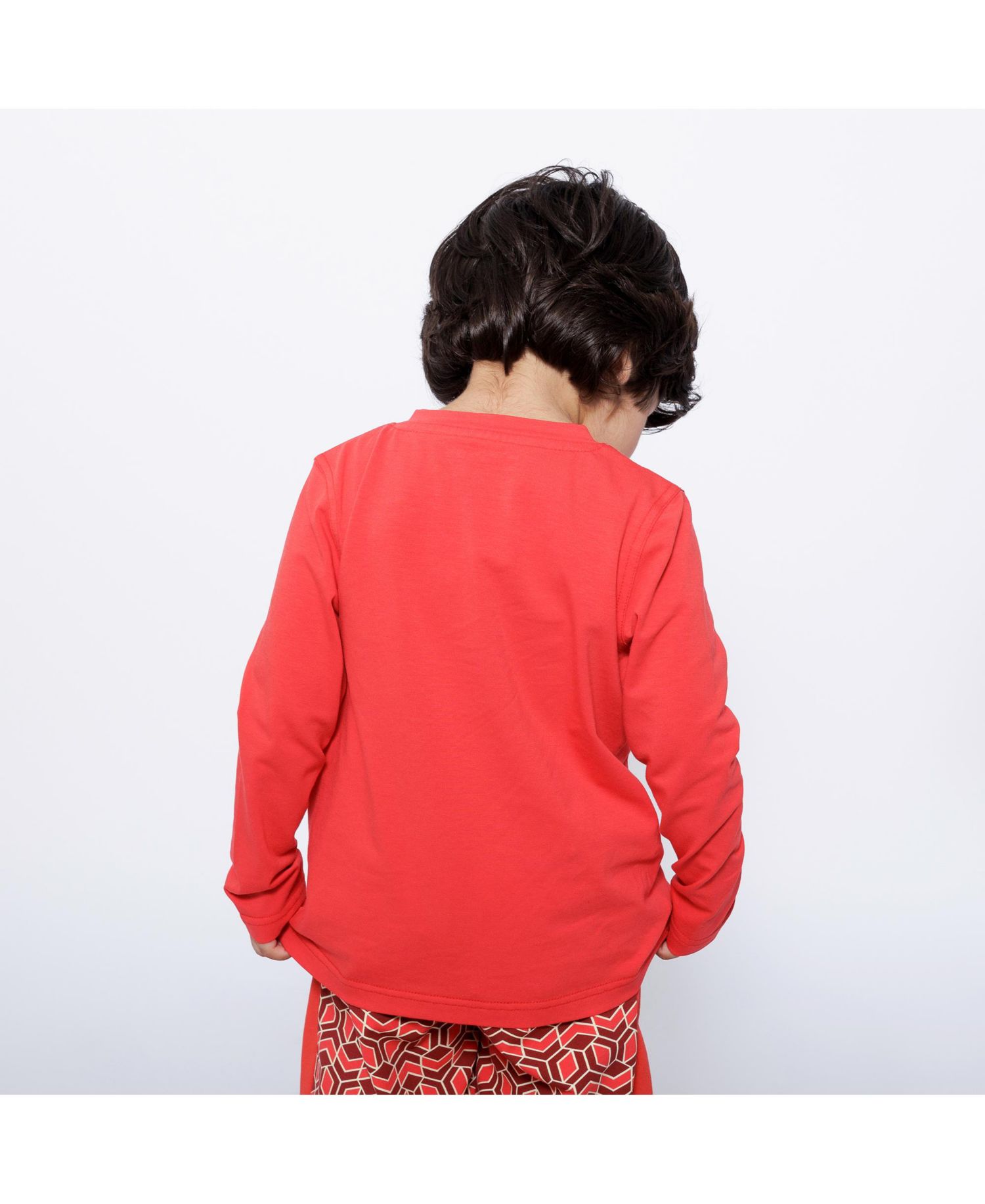 Boys Pocket Long-Sleeve Henley Shirt