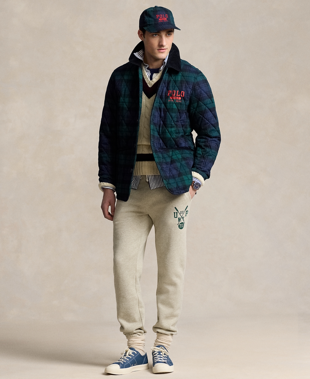 Polo Ralph Lauren Men's Logo Plaid Barn Coat