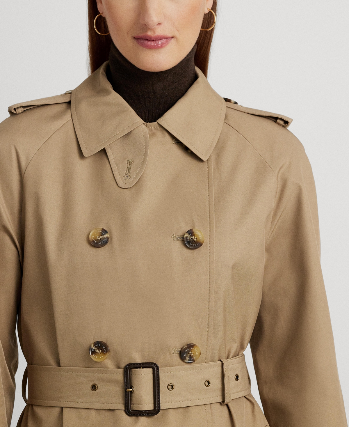 Lauren Ralph Lauren Women's Belted Maxi Trench Coat