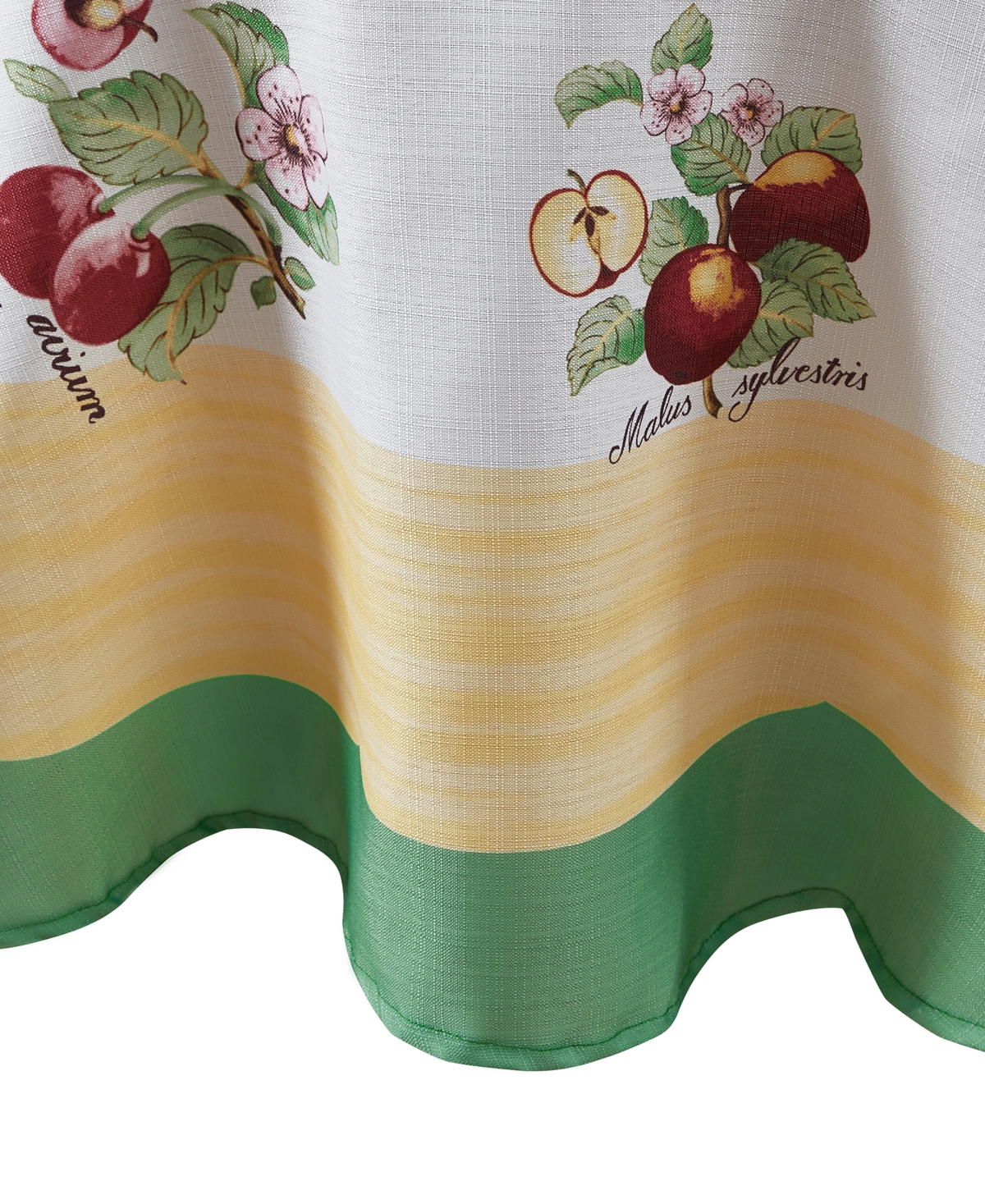 Elrene French Garden Fleurence Stain And Water Resistant 70" Round Tablecloth In Multi