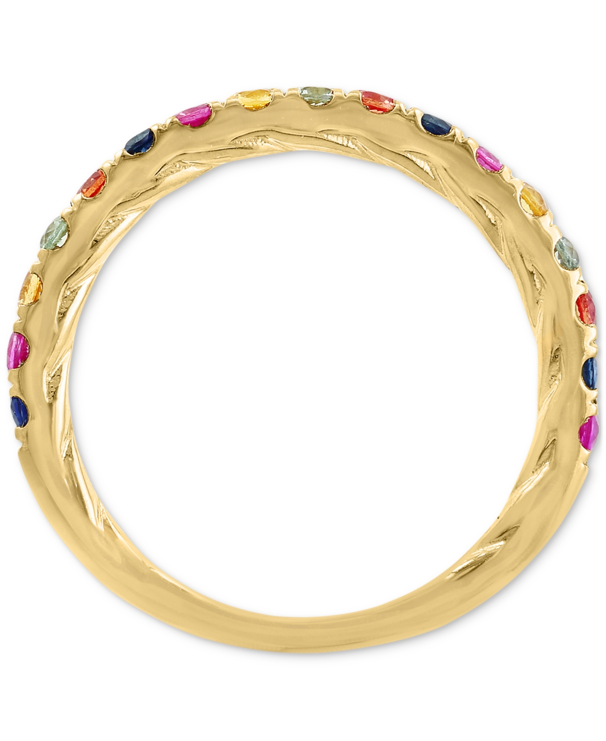 Effy Ruby Stack Band (1/2 ct. t.w.) in 14K Rose Gold-Plated Sterling Silver (Also available in Emerald and Sapphire)
