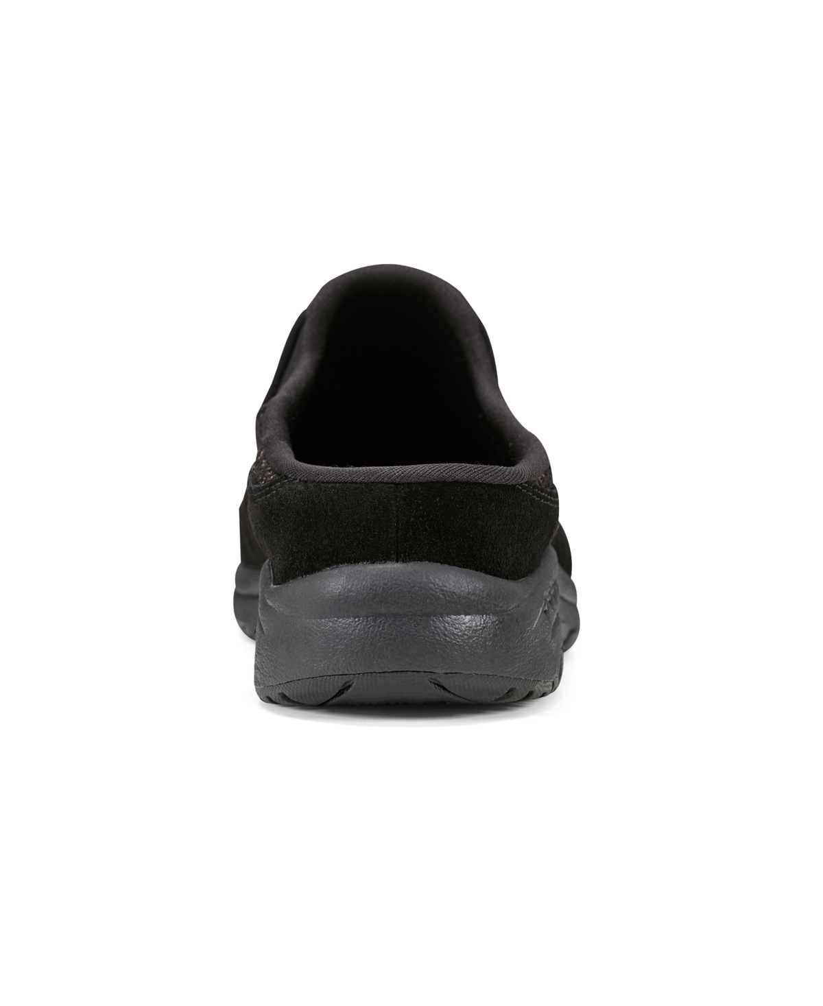 Shop Easy Spirit Women's Travel Time Slip-on Walking Mules In Glitter Black Suede